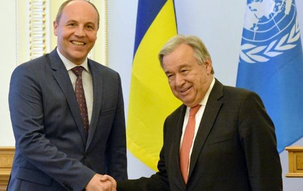 Parubiy asked the UN Secretary General to deprive Russia the right of veto