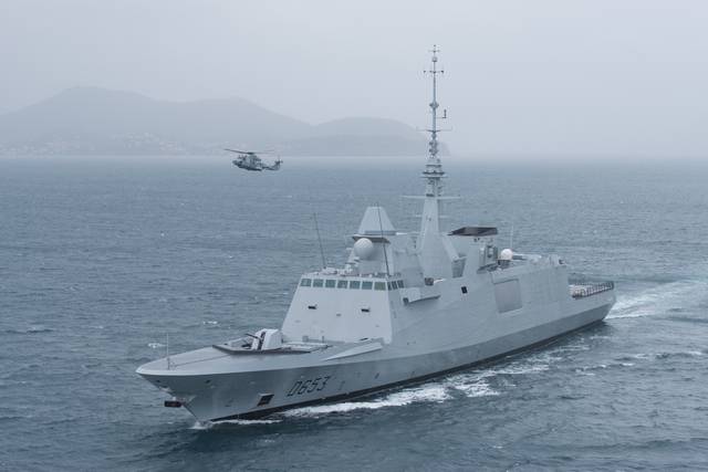 An der Änneren der Seestreitkräfte vu Frankräich ass den Drëtte Mehrzweck-Schëff Languedoc-Klass FREMM Subtyp B2M