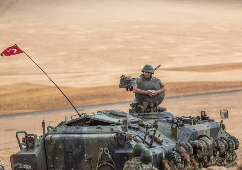 De tyrkiske styrker ind i det område af Kobani i den Nordlige del af SAR