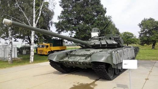 Т-72Б3 з дадатковай абаронай на біятлоне