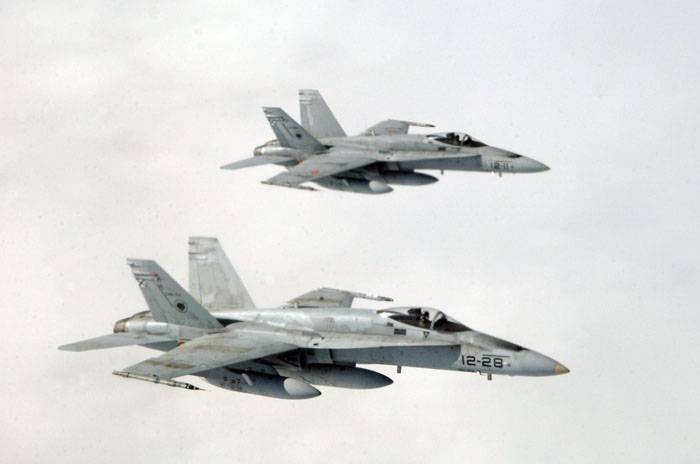 Испан F-18 бұзған әуе кеңістігі Финляндия