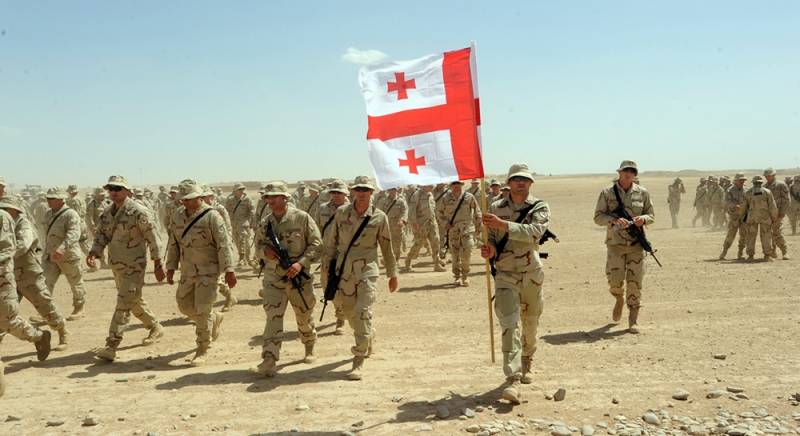 The Georgian military attacked in Afghanistan