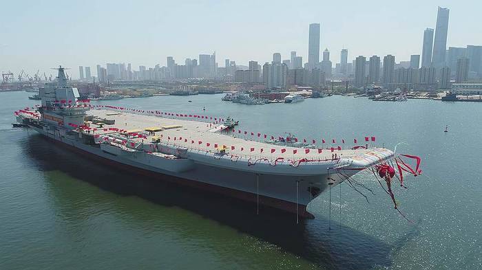 Le nouveau porte-avions chinois a commencé à швартовочным essais