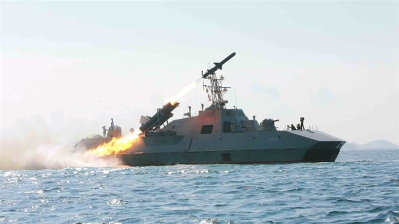 North Korea has placed on the boat anti-ship missiles