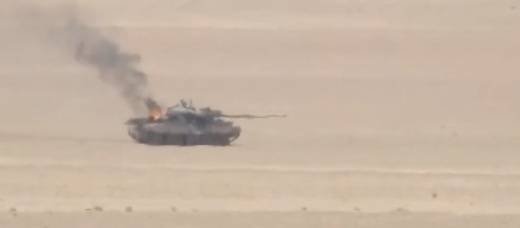 Syrien har nedskudt en T-62M