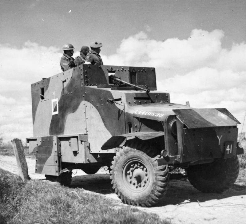 Wheeled armored vehicles of world war II. Part 16. The armored vehicle, the Bedford OXA