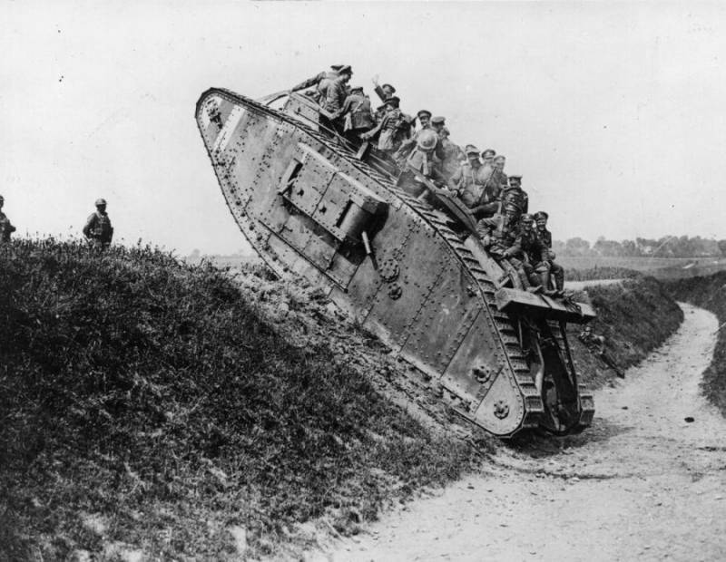 Der Kampf mat den Tanks am Joer 1918