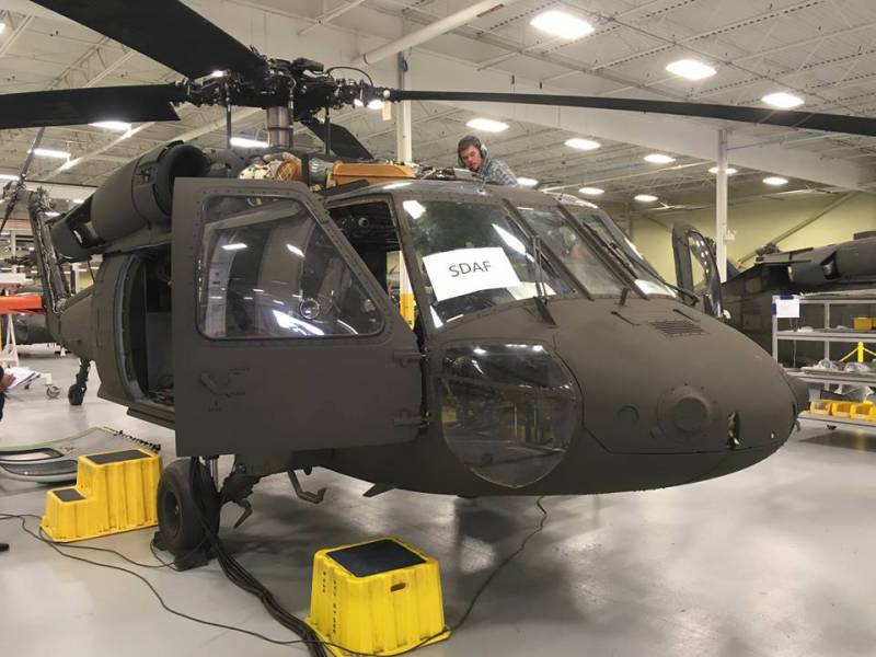 The first UH-60A+ Black Hawk for the air force of Afghanistan