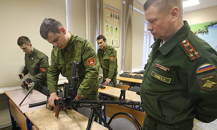 The military departments will open in four universities