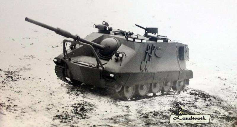 Projects self-propelled artillery Ikv 65 (Sweden)