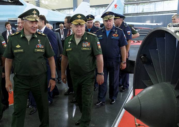 Shoigu inspected at Kubinka latest su-57