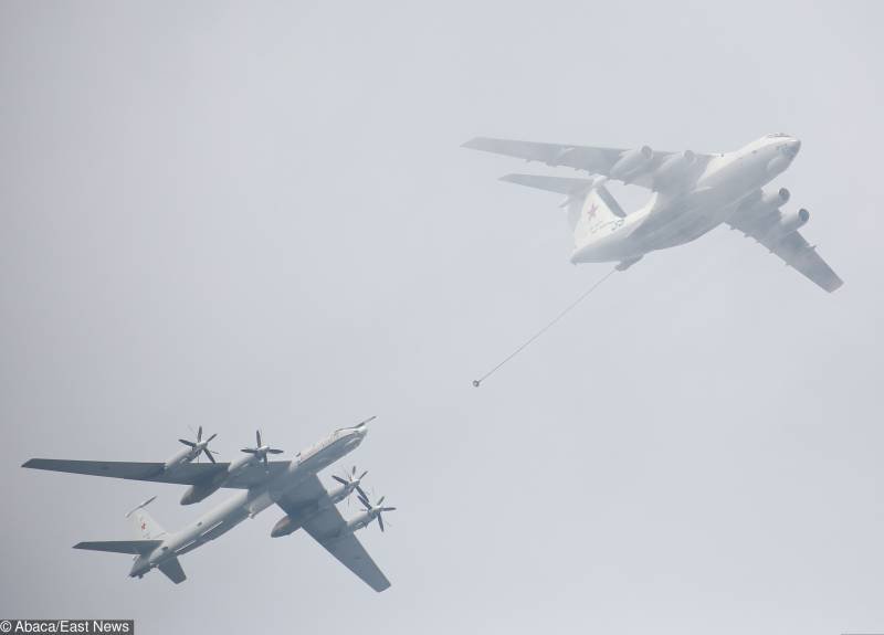 Tu-95MS bombers flew over the neutral waters of the Far East