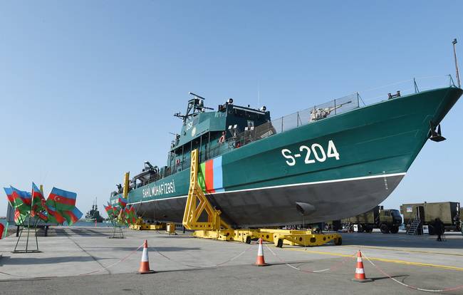Aserbaidschan verluer op dem Waasser 4. Edge-Schëff vun der israel Projet OPV 62
