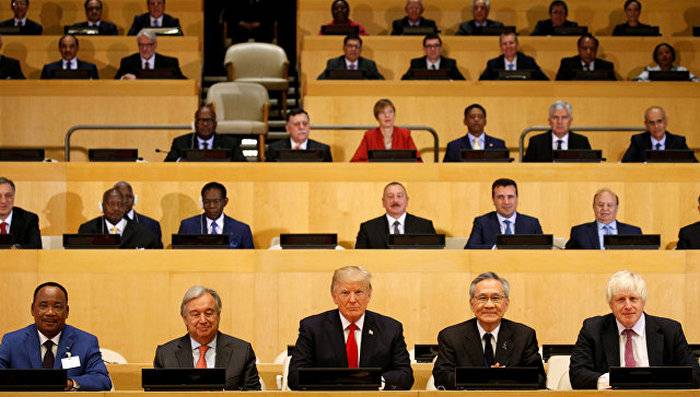 The Declaration trump the reform of the UN was signed by 128 countries