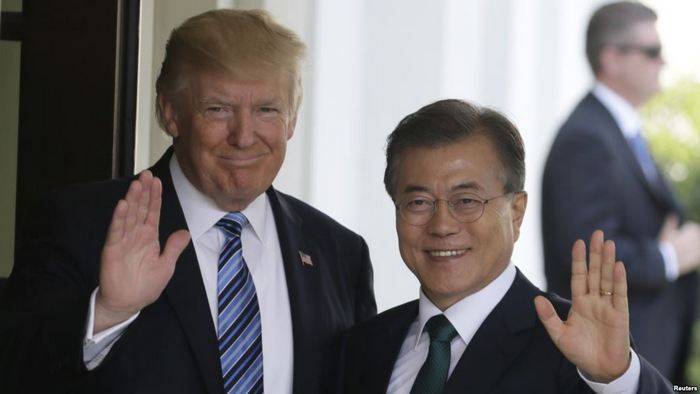 D 'USA hunn getrade, iwwer d' Bereitstellung vun Äusserhalb vun de strategesche Ziler a Süd-Korea