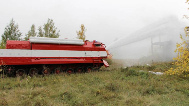 Military prematurely transferred to the party of special fire trucks