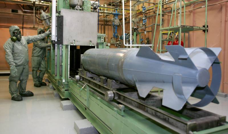 An den USA erzielt, wann an der Lag, vollstänneg loszuwerden Chemiewaffen