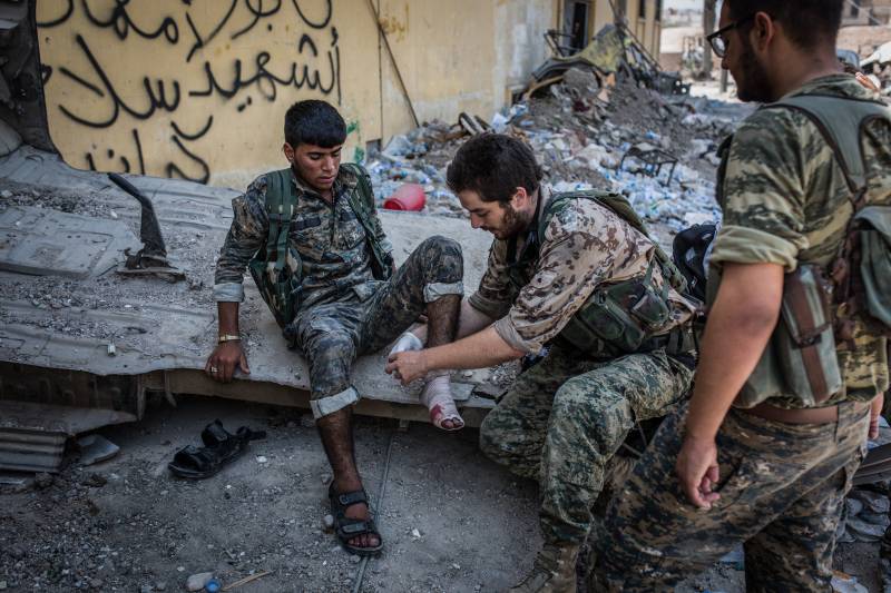 In Western, the coalition stated that the Syrian army shelled the opposition groups