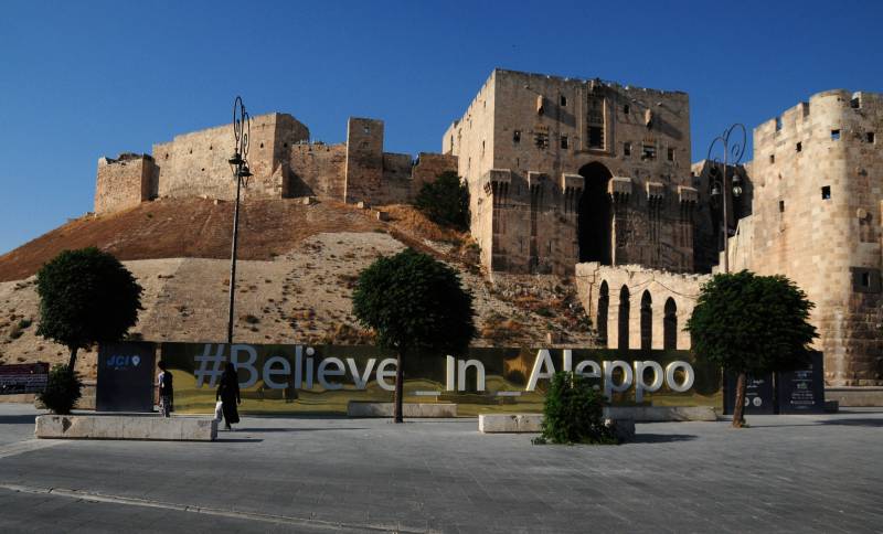 Zu Aleppo opgemaach eng Commemoratiounsplaz der gefallenen Zaldoten