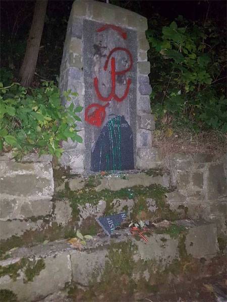 Another case of vandalism against monuments to Soviet soldiers in Poland