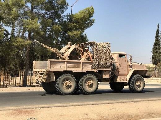 Російський «Урал» з гарматою ЗУ-23-2 в Сирії