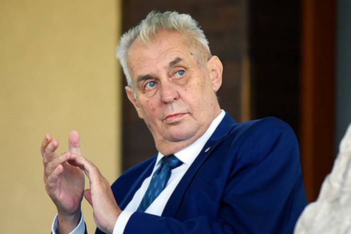 Milos Zeman has recognized Crimea is lost for Ukraine