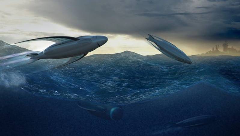In the United States started to develop a giant unmanned submarines