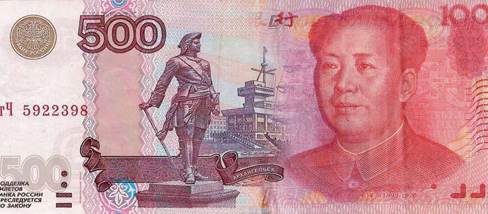 Rusland og Kina gør, uden at den amerikanske dollar