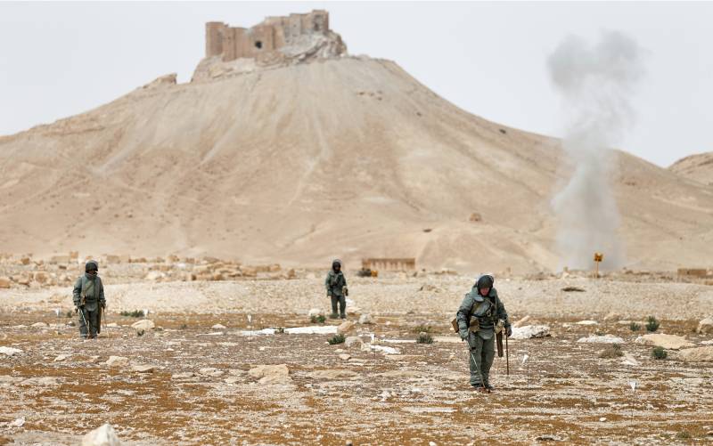 Les ingénieurs de SUN de la fédération de RUSSIE ont préparé plus de 800 syriens démineurs
