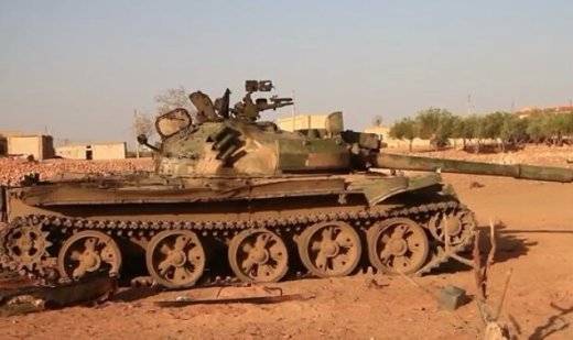 The Syrian army repelled terrorists T-62