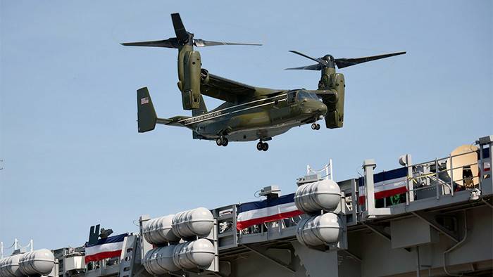 Японія вимагає від США підвищення безпеки конвертопланов Osprey