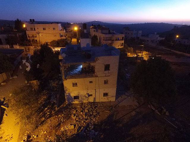The IDF showed the destruction of the apartment, previously owned by a terrorist