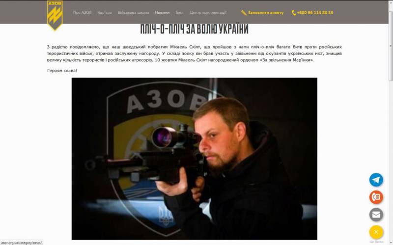 Criminal in Sweden, but a hero in Ukraine