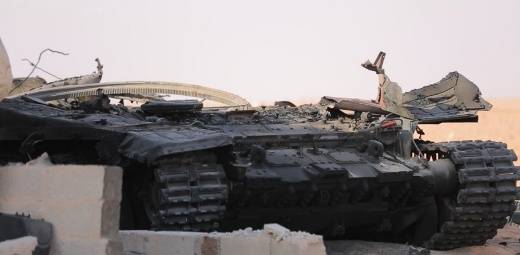 In Syria came to a photo of the destroyed T-90
