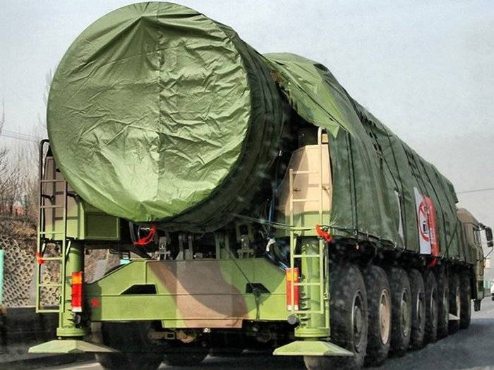 Medien: Neist chinesesch ICBM DF-41 ginn d ' Äerm an der éischter Hallschent vum Joer 2018
