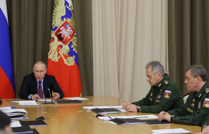 Putin no de Resultater vun der übung 