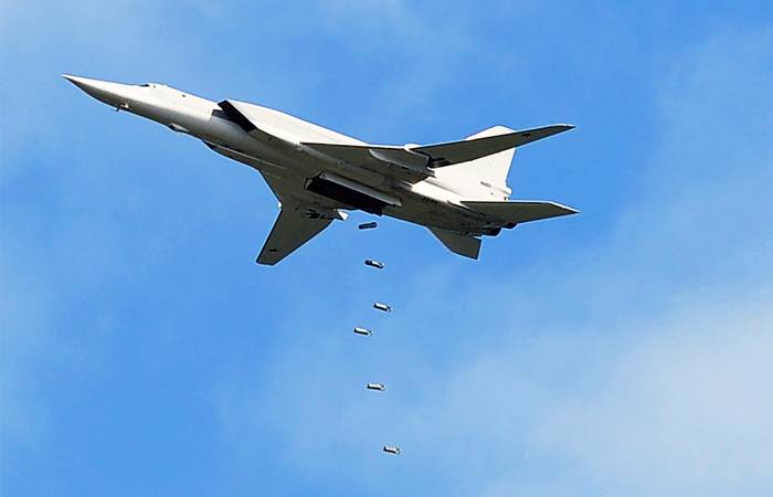 Sex Tu-22M3 av den ryska Federationen videokonferenser slog föremål för IG i Syrien* 