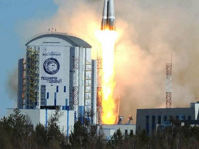 On the East was the second start in the history of the cosmodrome