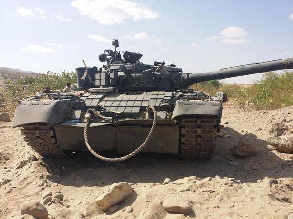 Kampvogne T-80 BV i Yemen