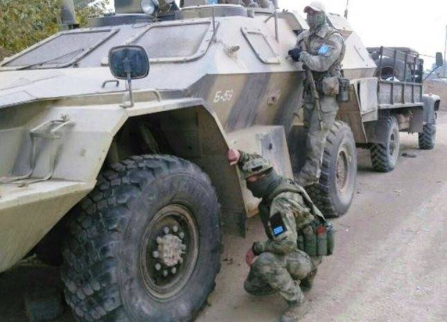 In Syria seen reconnaissance modification of an armored car 