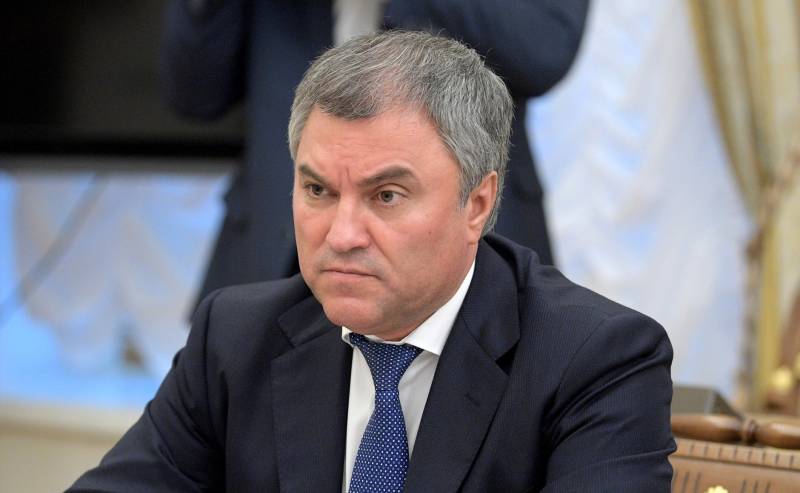 The speaker of the state Duma: the decision of the Syrian question proves the possibility of joint struggle with terrorism