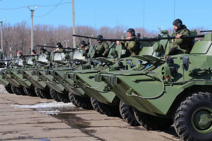 Nye BTR-82A gikk inn i tjeneste i training center CVO