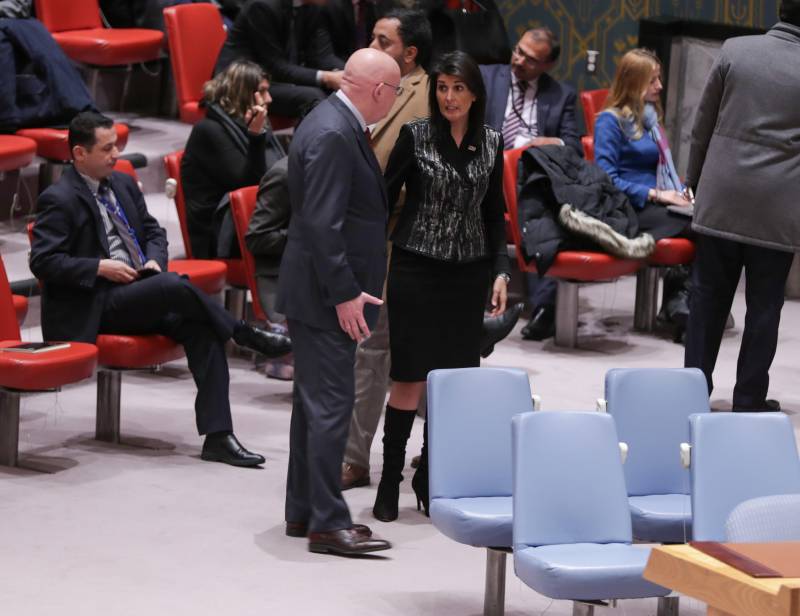 Nebenzia: Washington net e professionellen Mechanismus fir d ' Ënnersich химатак a Syrien