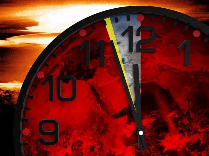 Op der Auer vum jéngsten Dag blouf zwou Minutten virun der nukleare Hallefnuecht