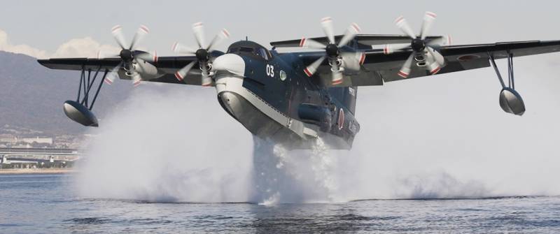 Die teuerste Wasserflugzeug der Welt. ShinMaywa US-2 (Japan)