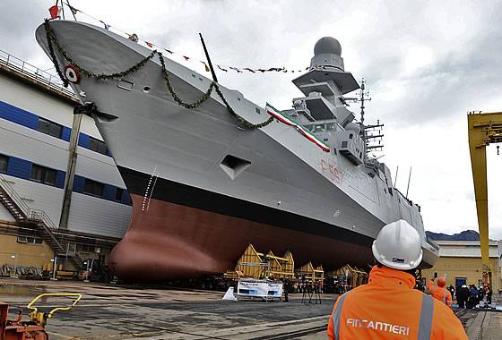 Italien lancerede ottende klasse fregat FREMM