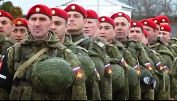 У Чачэнію вярнуўся з Сірыі батальён ваеннай паліцыі