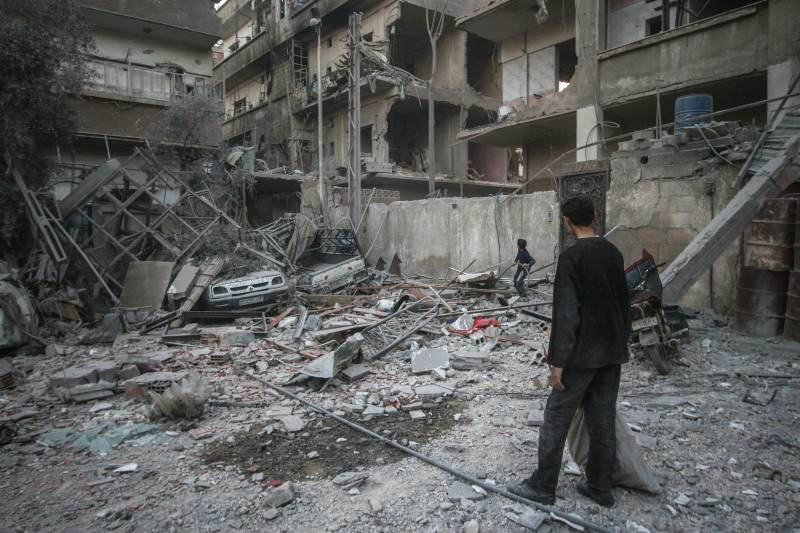 I Syrien, med den Vestlige koalition luftangreb dræbt en russisk