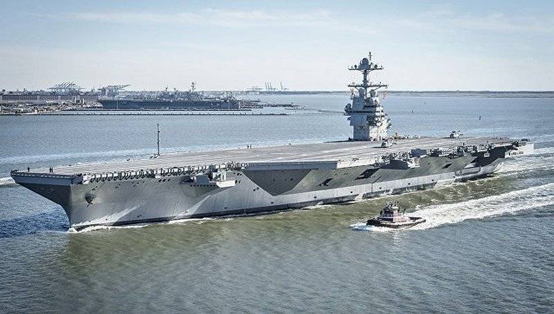Nei суперавианосец vun der US-Marine net fäerdeg gëtt mat den einfachsten Aufgaben