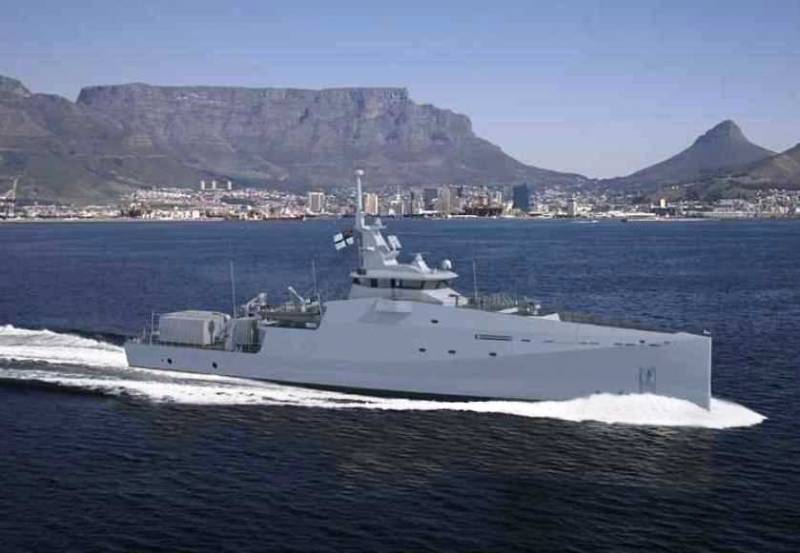 NAVY Südafrika bestallt bei der Grupp vun den dräi Damen Patrouille Schëff